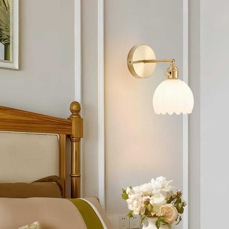 Wall Sconce Lights Set of Two Hardwired Vintage