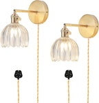 Wall Sconce Lights Set of Two Hardwired Vintage