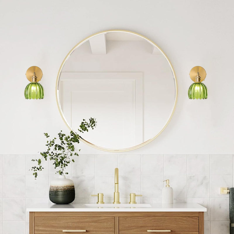 Wall Sconce Lights Set of Two Hardwired Vintage