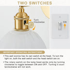 Wall Sconce Lights Set of Two Hardwired Vintage