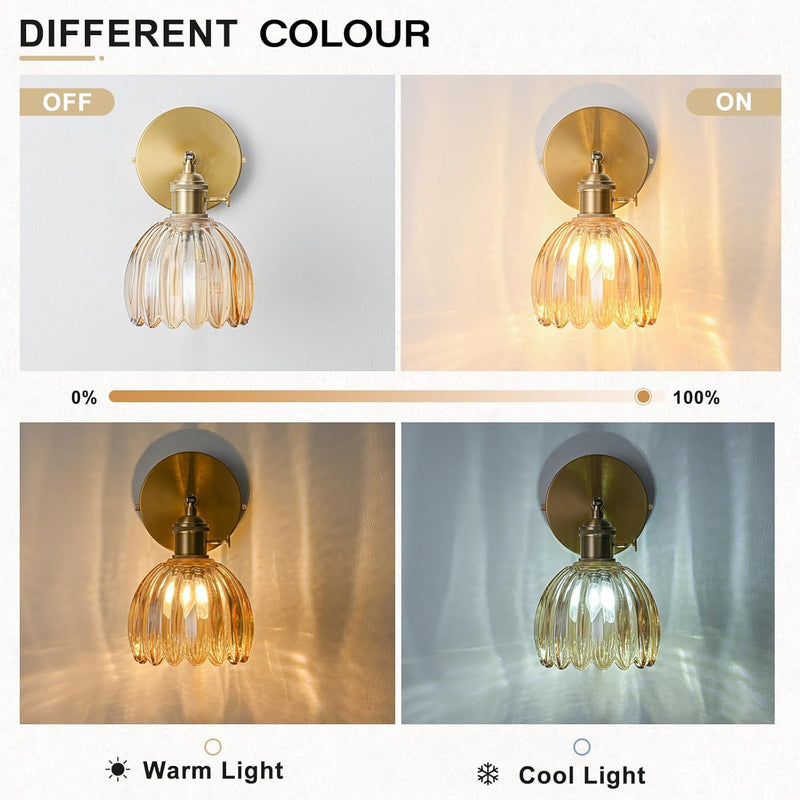 Wall Sconce Lights Set of Two Hardwired Vintage