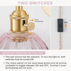 Wall Sconce Lights Set of Two Hardwired Vintage