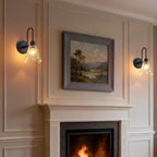 Wall Sconce Vintage Light Fixtures with Long Amber (Set of 2)