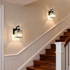 Wall Sconce with Crystal Lampshade Modern Vanity Lights (1 Pack)