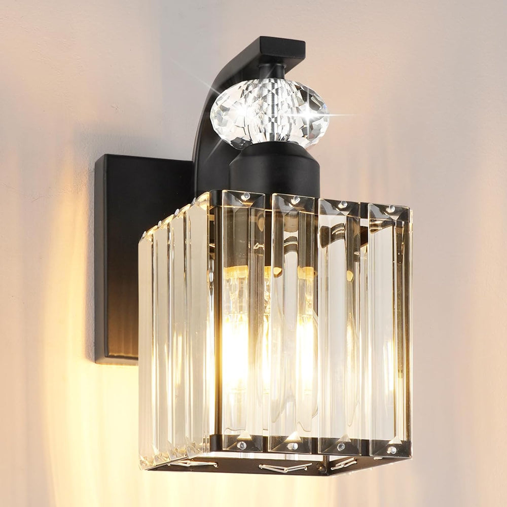 Wall Sconce with Crystal Lampshade Modern Vanity Lights (1 Pack)