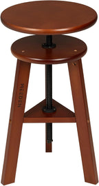 Walnut Drafting Stool with Solid Beech Wood Height