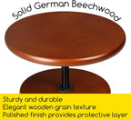 Walnut Drafting Stool with Solid Beech Wood Height
