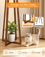 Walnut Floor Lamp with Crossed Square Wooden Base