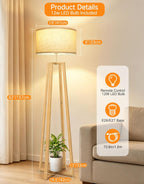 Walnut Floor Lamp with Crossed Square Wooden Base