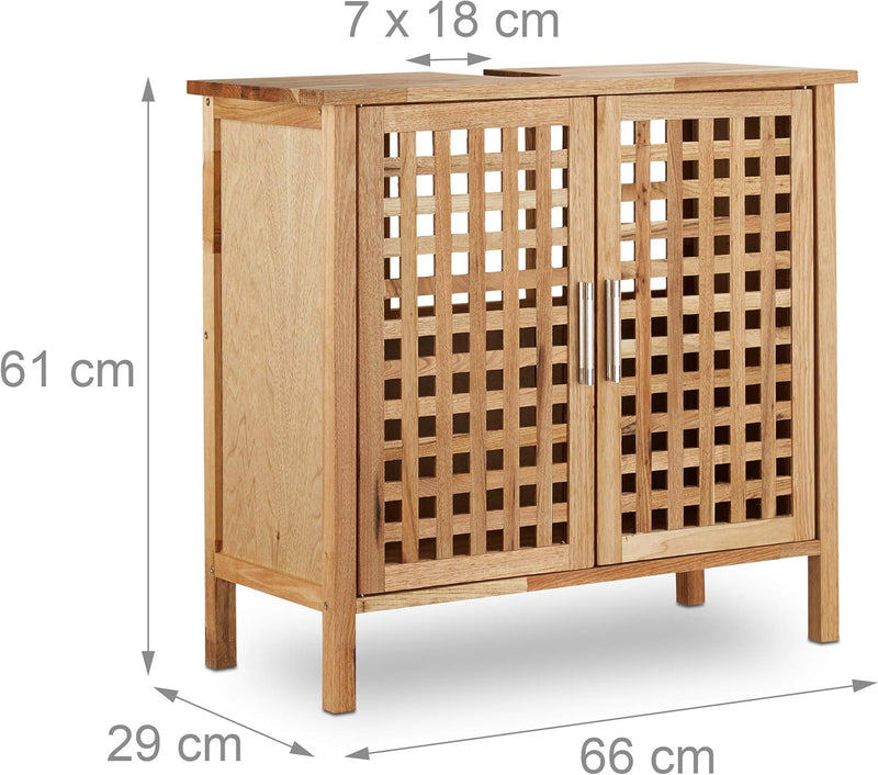 Walnut Under-Sink Cabinet
