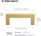 Wardrobe Door Handles 320MM Hole Centers Kitchen Cabinet (5Pack)