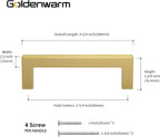 Wardrobe Door Handles 320MM Hole Centers Kitchen Cabinet (5Pack)