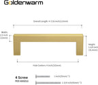 Wardrobe Door Handles 320MM Hole Centers Kitchen Cabinet (5Pack)