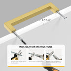 Wardrobe Door Handles 320MM Hole Centers Kitchen Cabinet (5Pack)