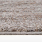 Warm Neutral Greige Abstract Living Room Area Rug