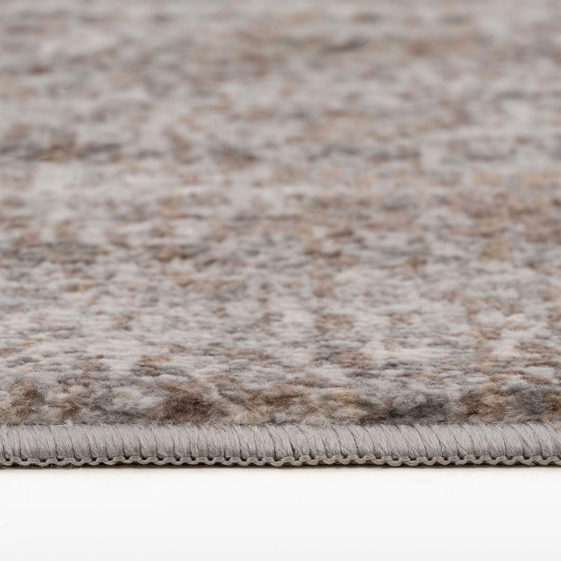 Warm Neutral Greige Abstract Living Room Area Rug