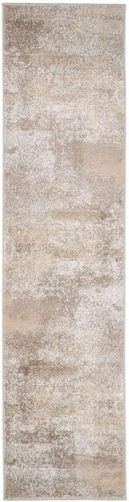 Warm Neutral Greige Abstract Living Room Area Rug