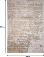 Warm Neutral Greige Abstract Living Room Area Rug