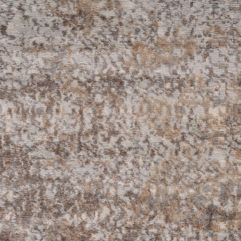 Warm Neutral Greige Abstract Living Room Area Rug