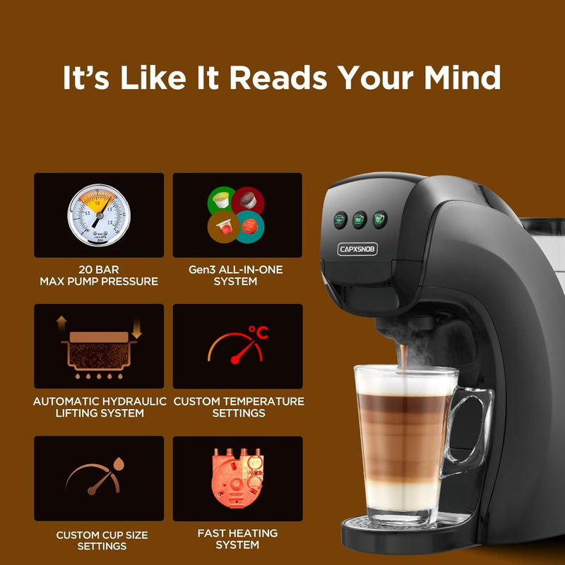 Warriors1 5 in 1 Pod Coffee Machines
