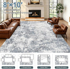 Washable 5'x7' Area Rug for Living Room