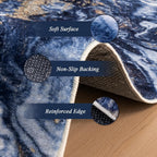 Washable Abstract Area Rug