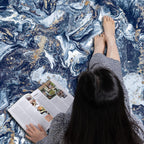 Washable Abstract Area Rug