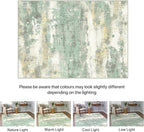 Washable Abstract Rug Non Slip Carpet Living