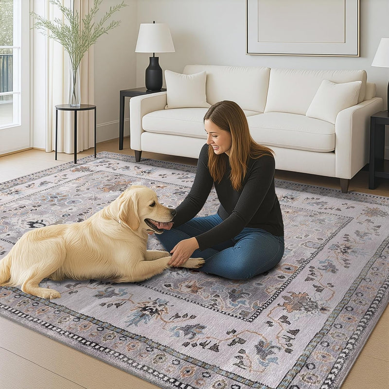 Washable Area Rug for Living Room