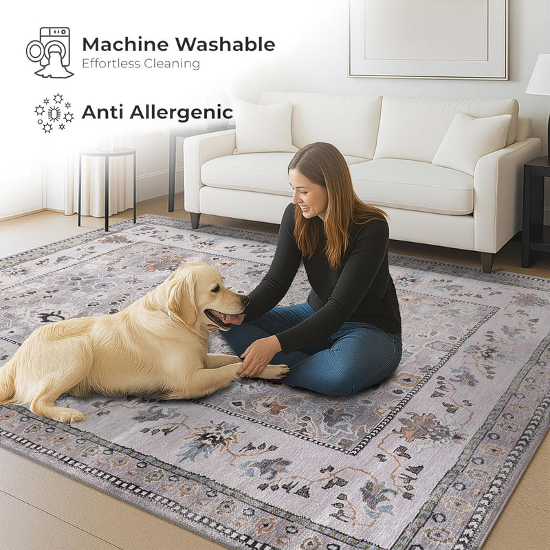 Washable Area Rug for Living Room