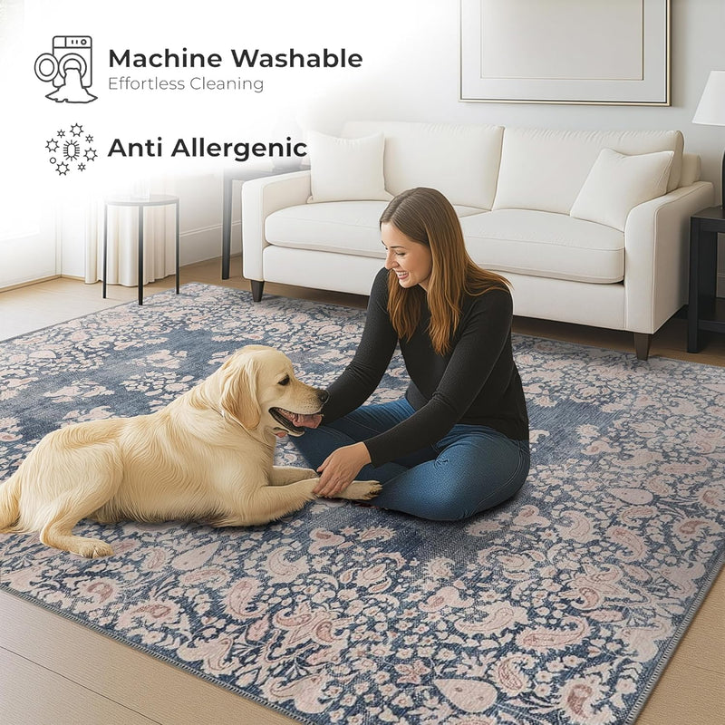 Washable Area Rug for Living Room