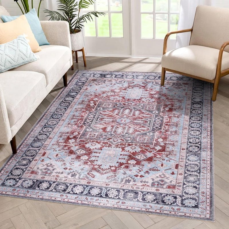 Washable Area Rug for Living Room Bedroom Kitchen