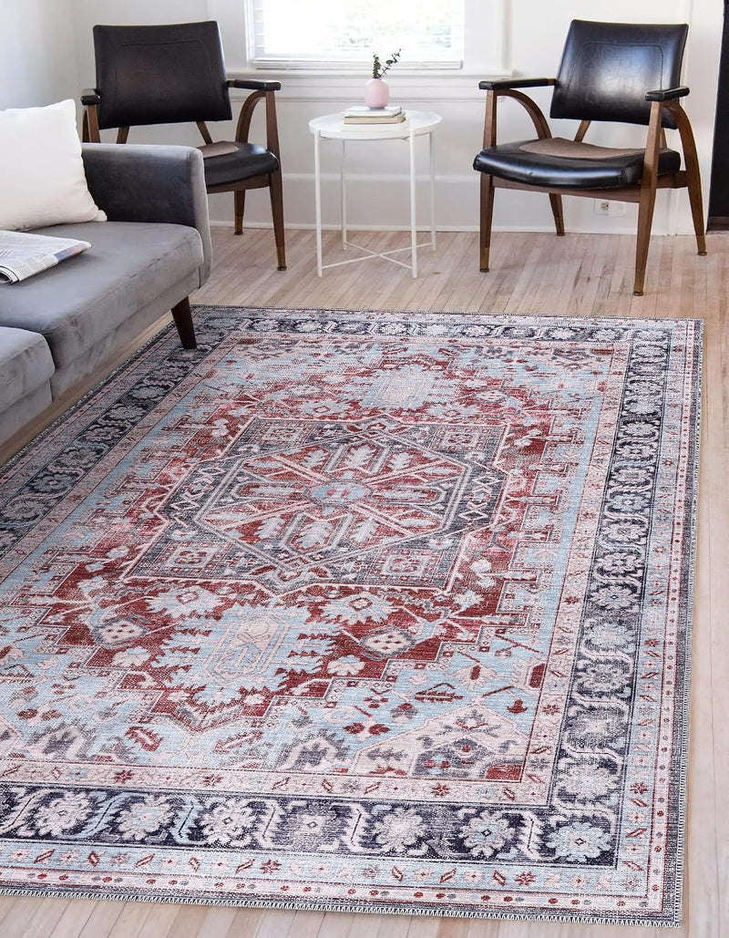 Washable Area Rug for Living Room Bedroom Kitchen