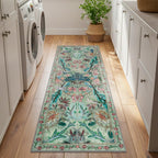 Washable Area Rug for Living Room Boho