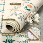 Washable Area Rug for Living Room Boho