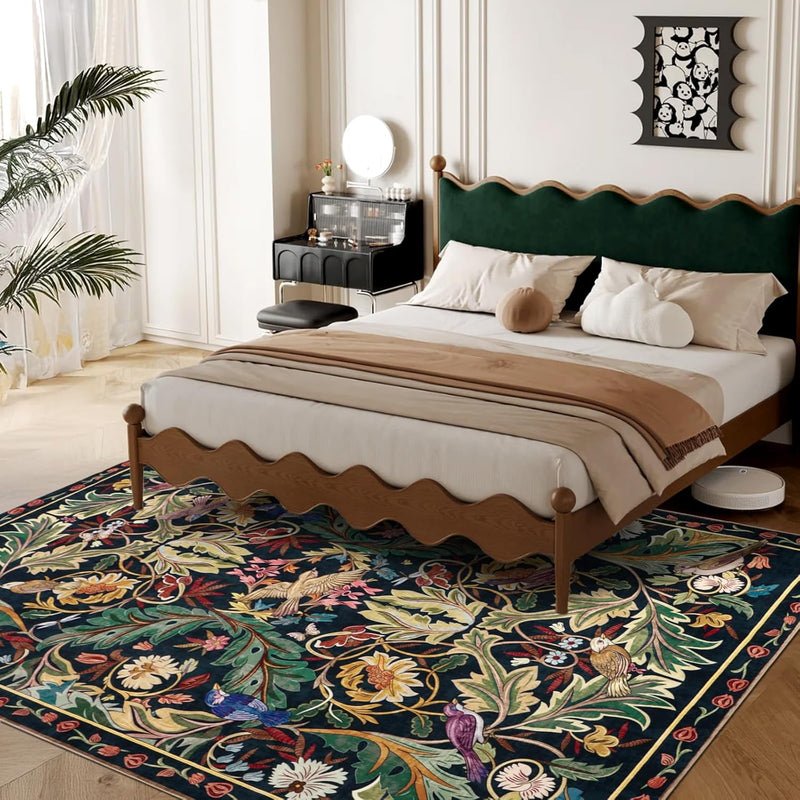 Washable Area Rug for Living Room Boho