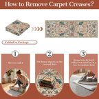 Washable Area Rug for Living Room Boho