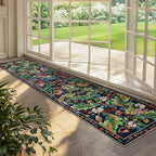 Washable Area Rug for Living Room Boho