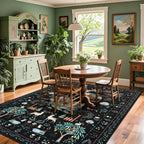 Washable Area Rug for Living Room Boho