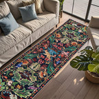 Washable Area Rug for Living Room Boho