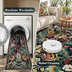 Washable Area Rug for Living Room Boho