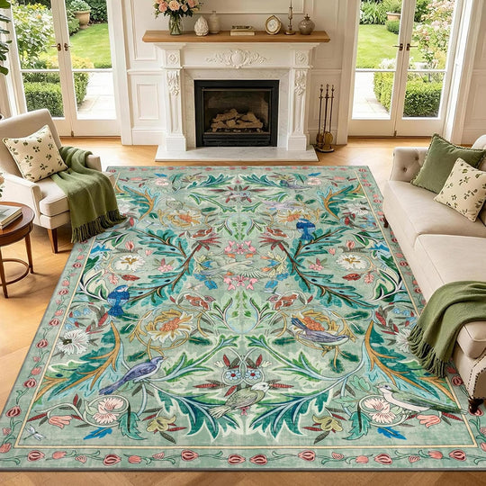 Washable Area Rug for Living Room Boho