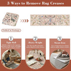 Washable Area Rug for Living Room Boho