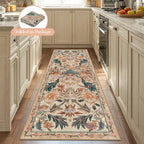 Washable Area Rug for Living Room Boho