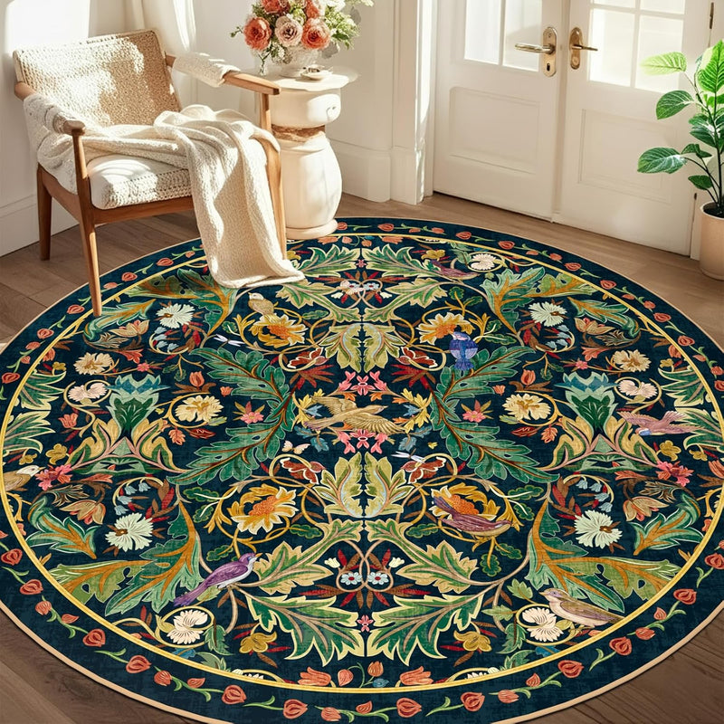 Washable Area Rug for Living Room Boho