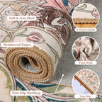 Washable Area Rug for Living Room Boho