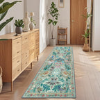 Washable Area Rug for Living Room Boho