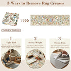 Washable Area Rug for Living Room Boho