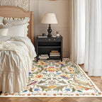 Washable Area Rug for Living Room Boho