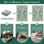 Washable Area Rug for Living Room Boho